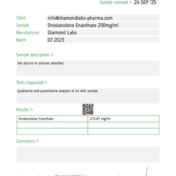 Masteron Enanthate - Diamond Labs