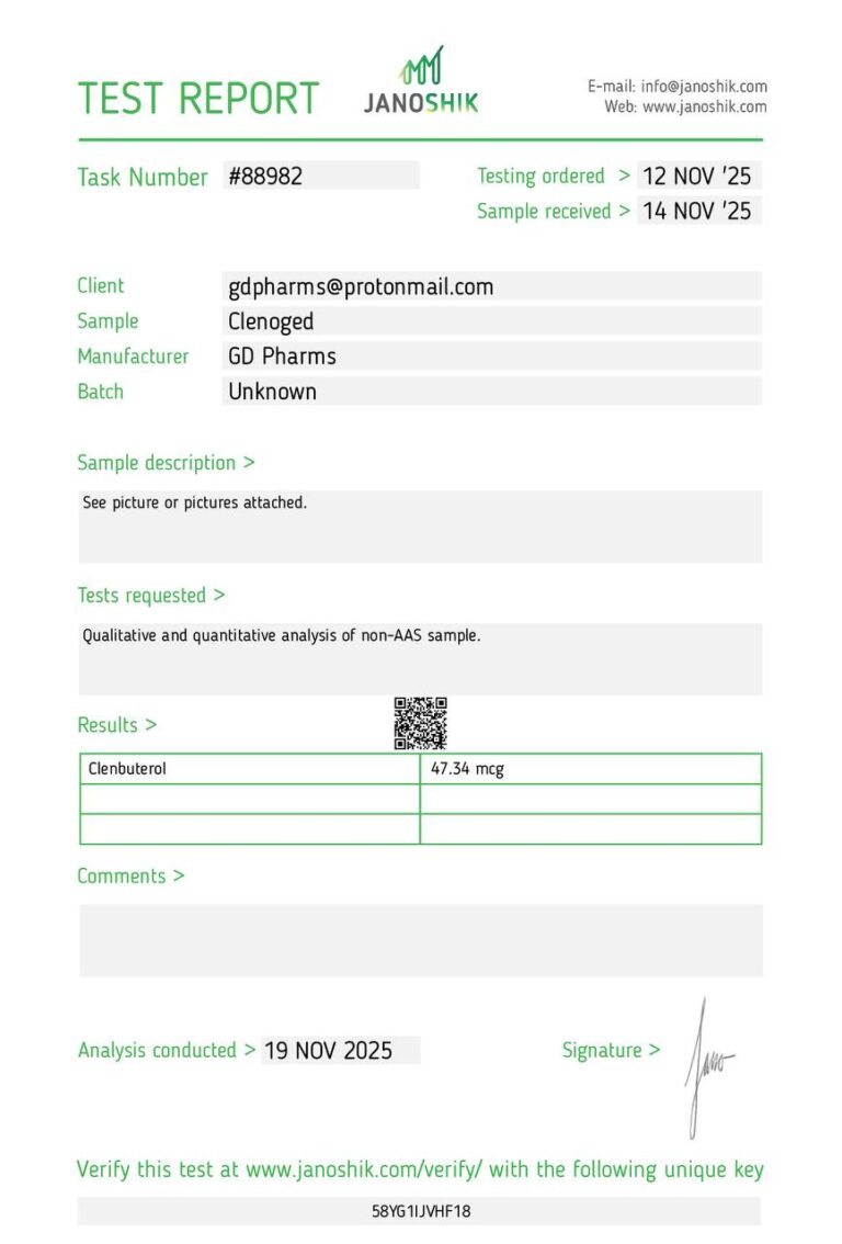 Clenbuterol Golden Dragon lab