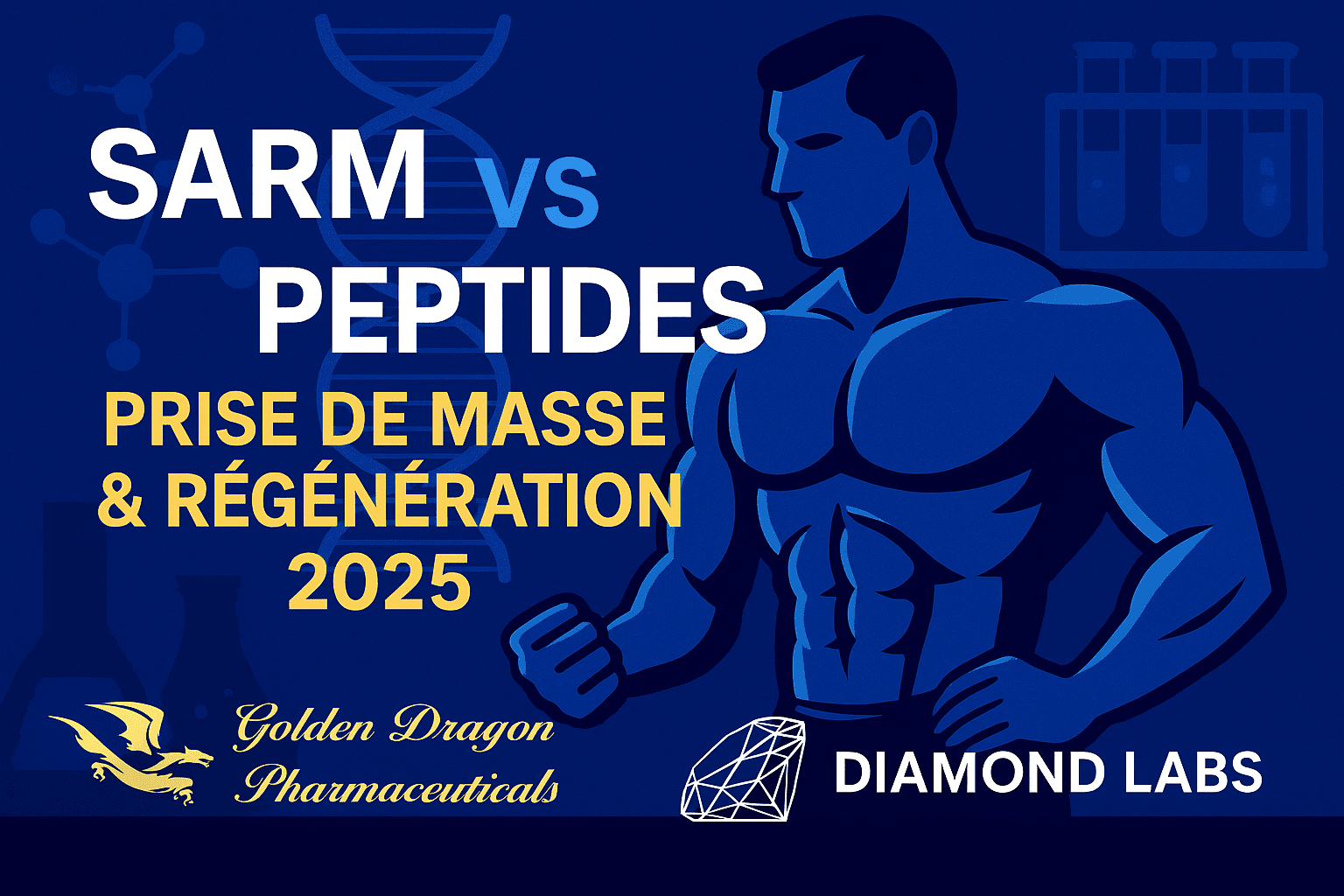 SARM vs Peptides – Prise de Masse & Régénération 2025 | Diamond Labs & Golden Dragon