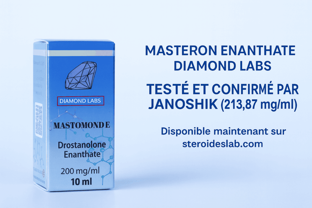 Masteron Enanthate Diamond Labs testé et confirmé par Janoshik – 213,87 mg/ml
