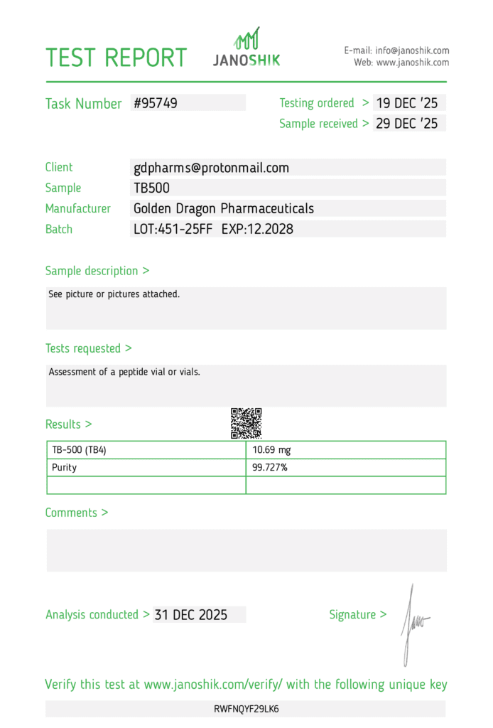 TB-500 10 mg - Golden Dragon